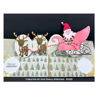 Karen Burniston Fun Faces 1 Clear Stamps cs023 santa
