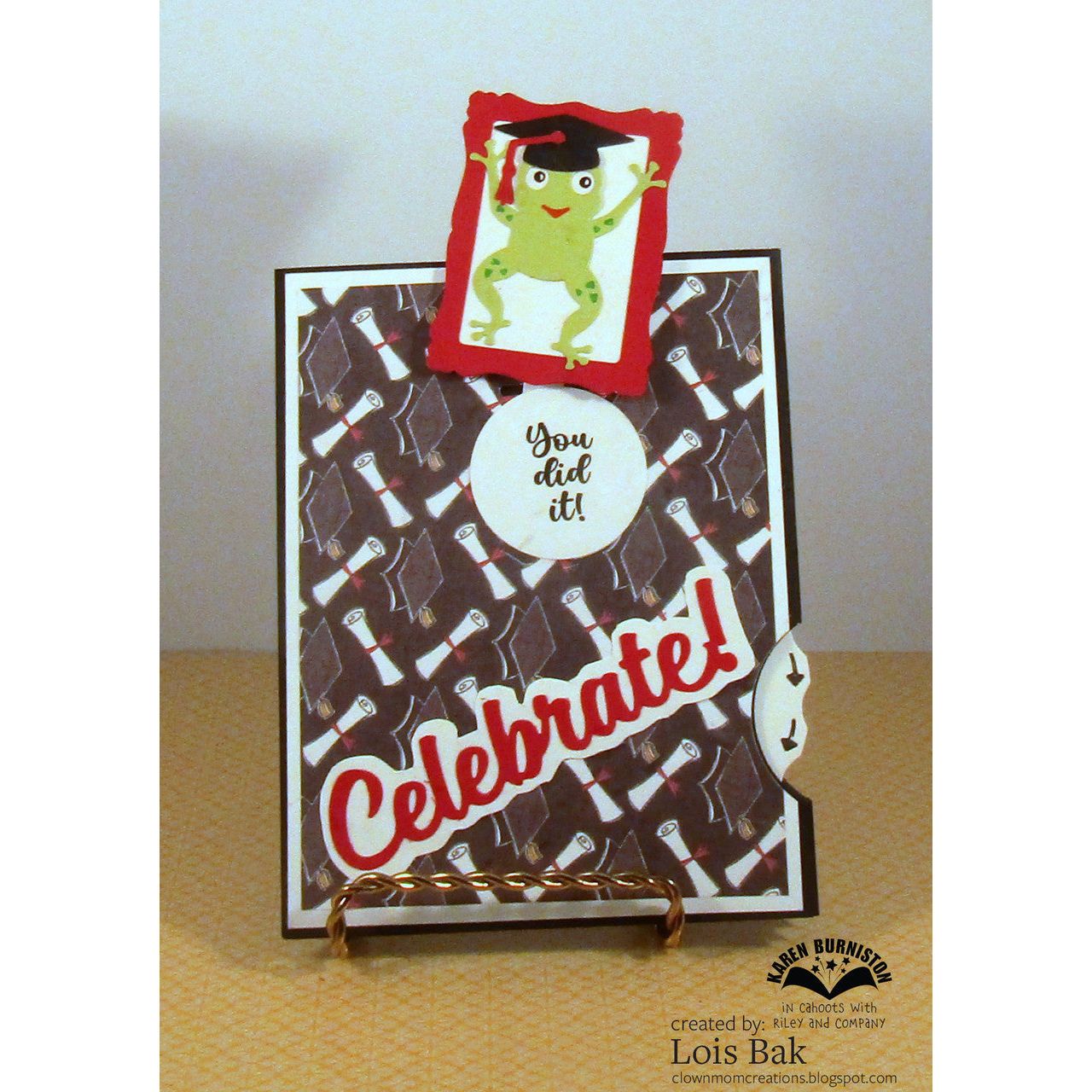 Karen Burniston Grad Greetings Clear Stamps cs015 celebrate