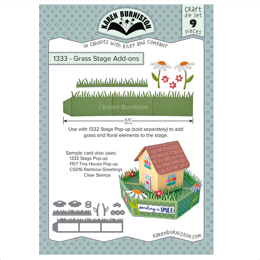 Karen Burniston Grass Stage Add On Dies 1333