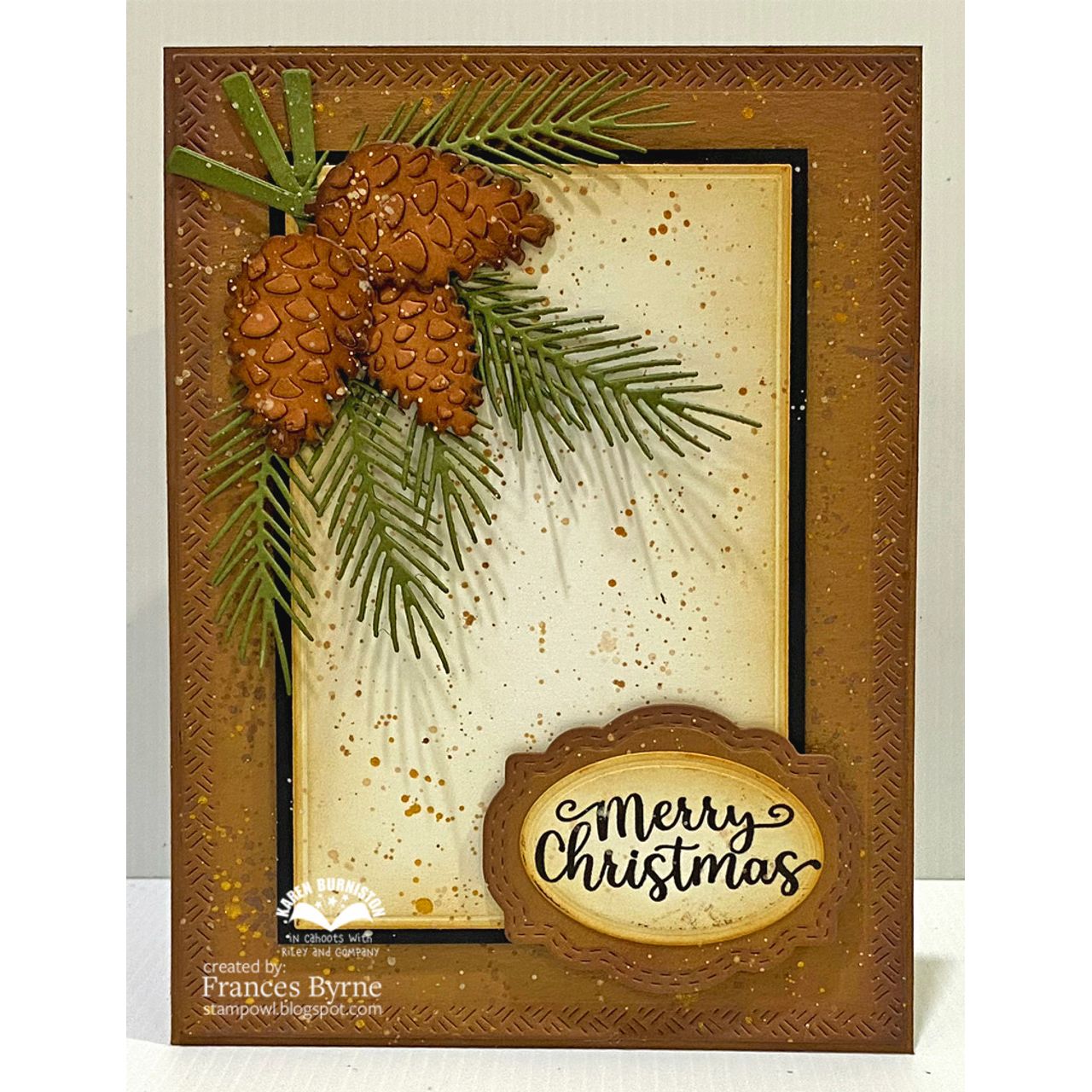 Karen Burniston Greeting Labels Dies 1312 birthday merry christmas