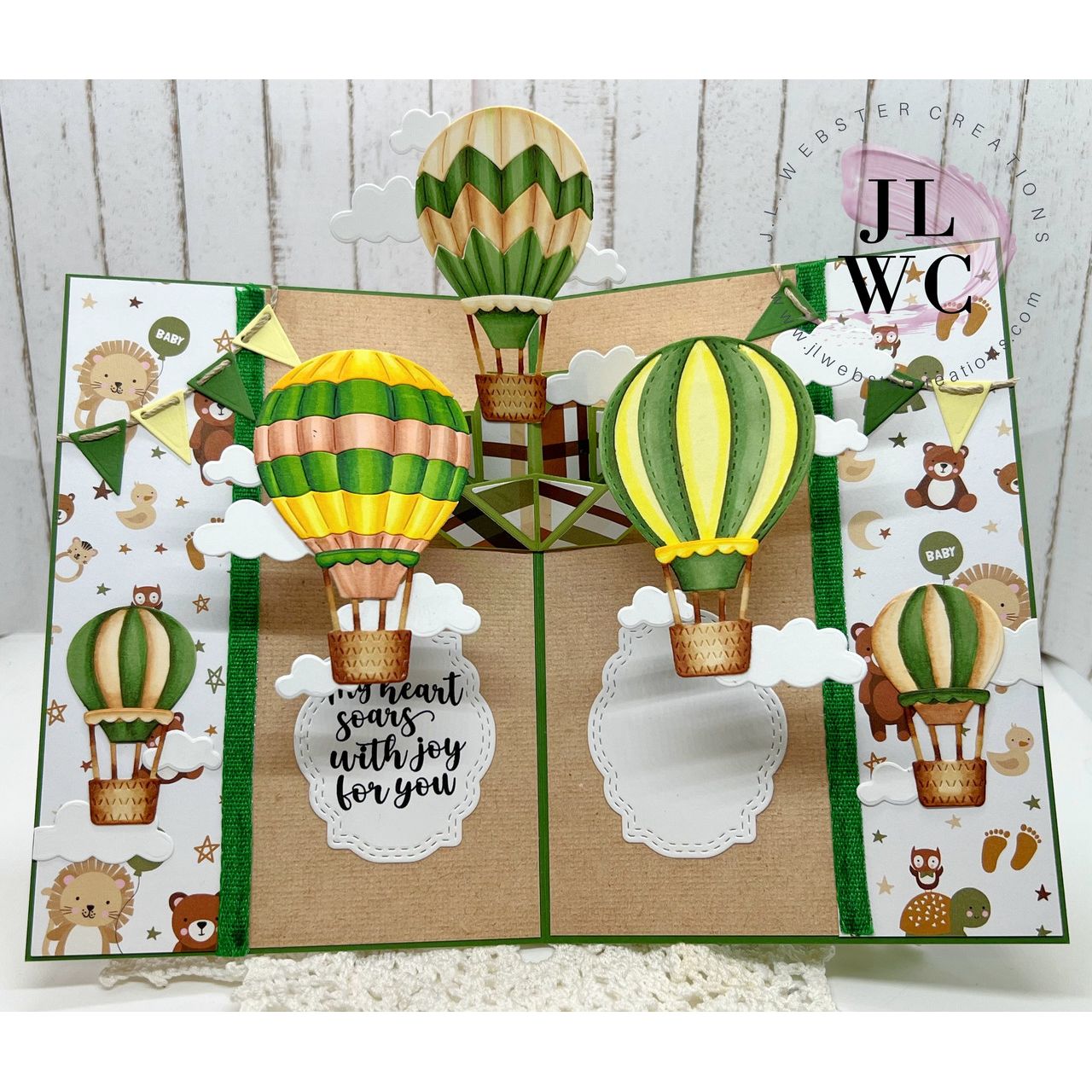 Karen Burniston Hot Air Balloons Dies 1327 yellow and green