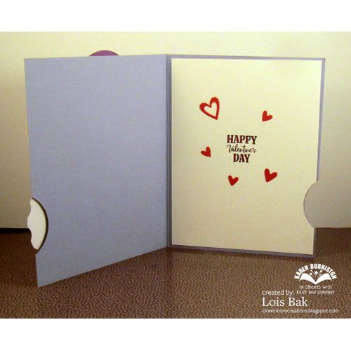 Karen Burniston Love Notes Clear Stamps cs033 happy valentine's day