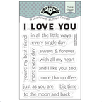 Karen Burniston Love You Phrases Clear Stamps cs030
