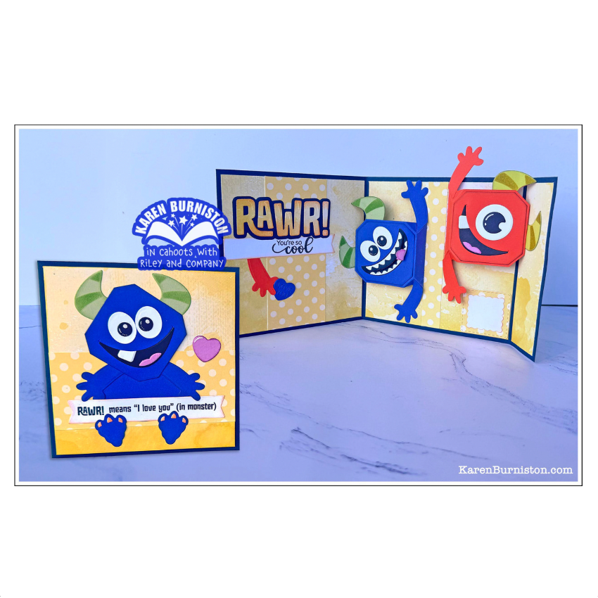 Karen Burniston Monster Playful Add-ons Dies 1315 love you cool