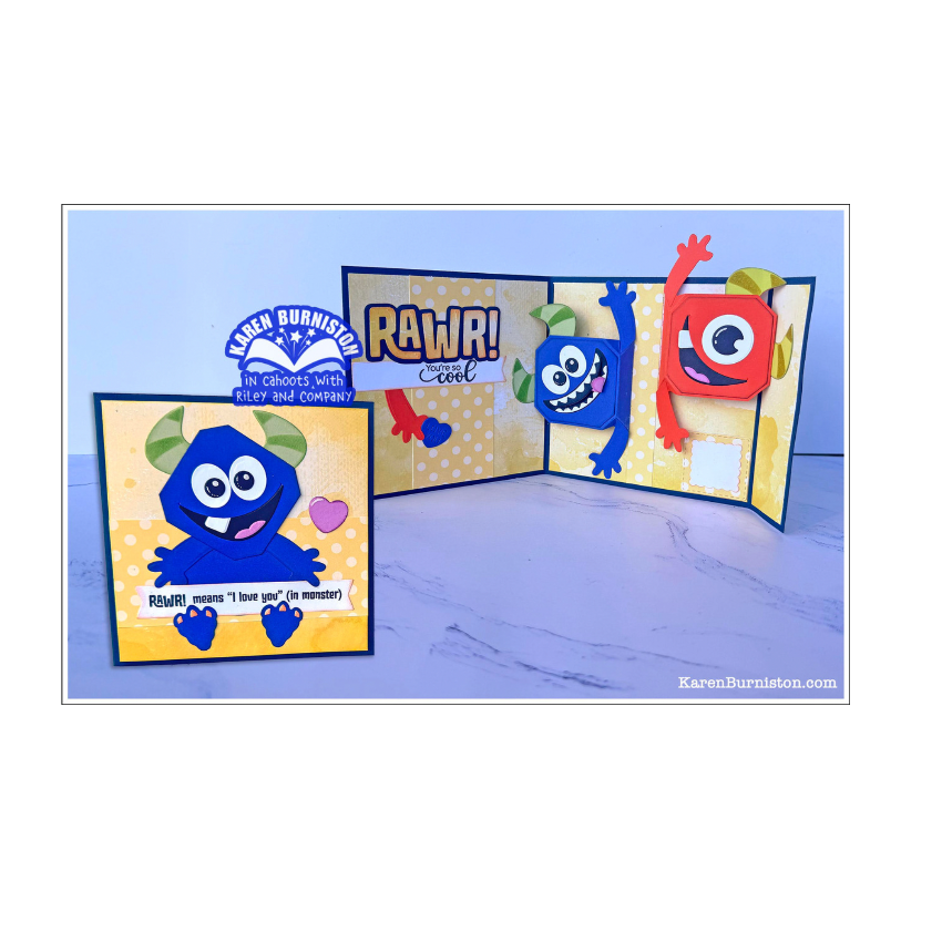 Karen Burniston Monster Sayings Clear Stamps cs028 horns
