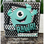 Karen Burniston Monster Sayings Clear Stamps cs028 one eye