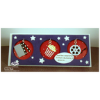 Karen Burniston Movie Night Greetings and Charms Clear Stamp and Die Set popcorn