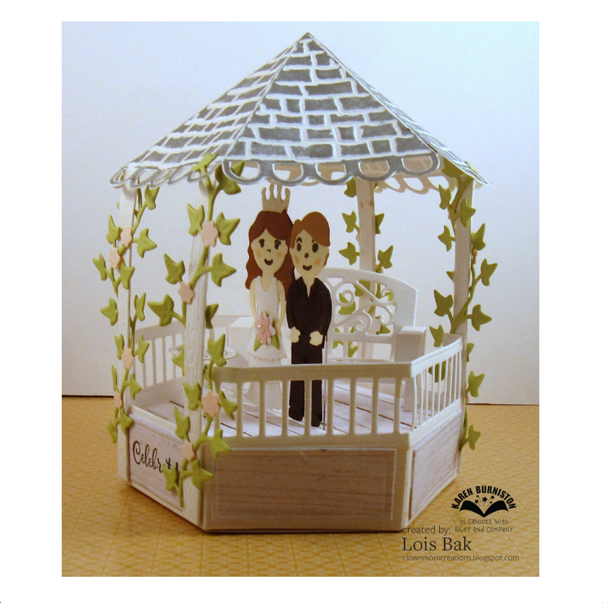Karen Burniston Paper People Summer Styles Dies 1342 celebrate wedding card