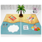 Karen Burniston Paper People Summer Styles Dies 1342 let's go to the beach card