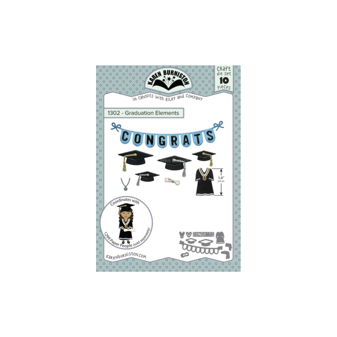 Karen Burniston Paper People and Graduation Elements Die Set product image 2