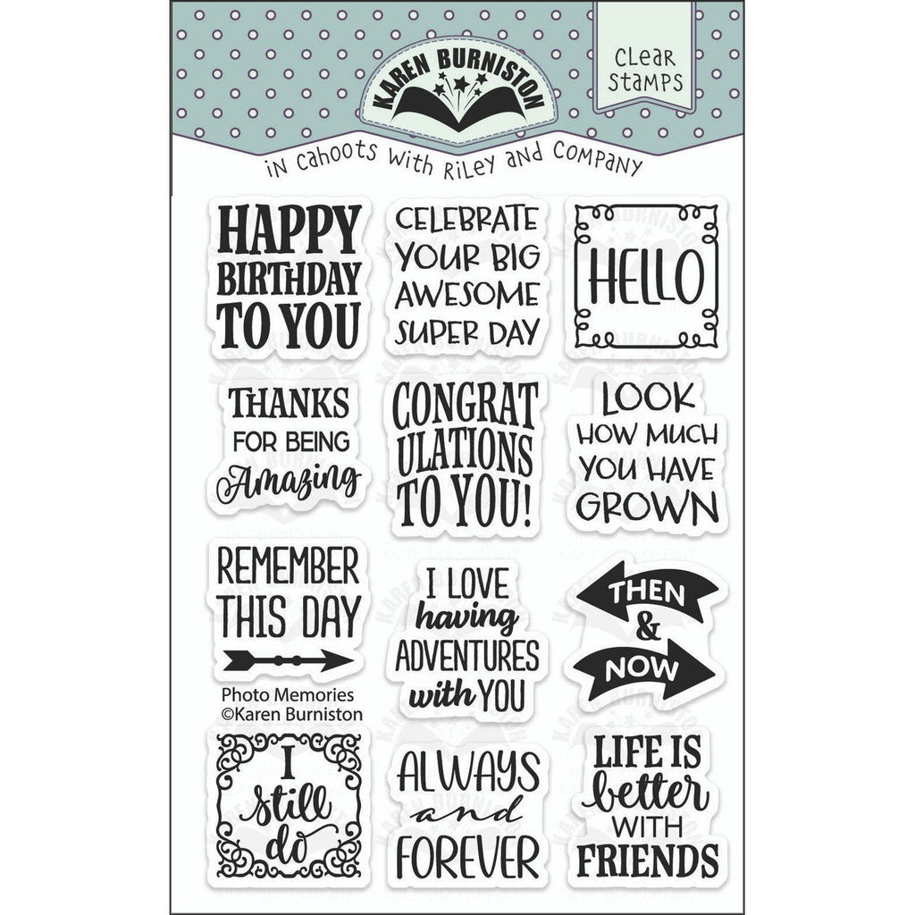 Karen Burniston Photo Memeories Clear Stamps cs008