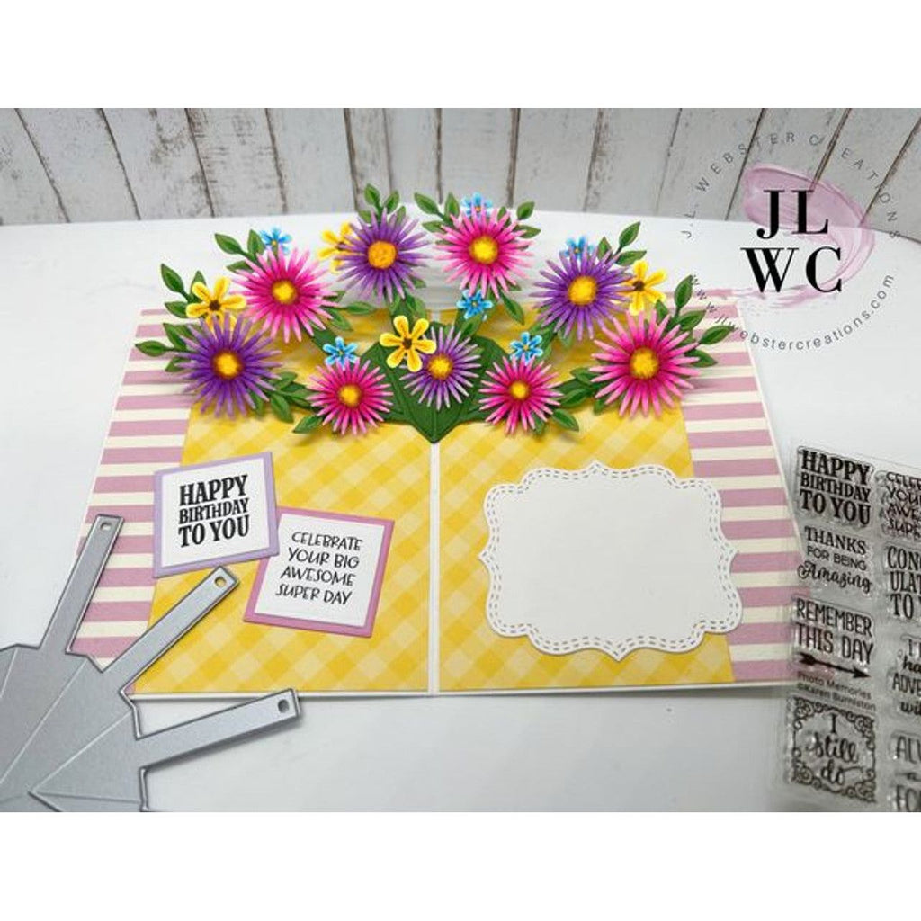 Karen Burniston Photo Memeories Clear Stamps cs008 flowers