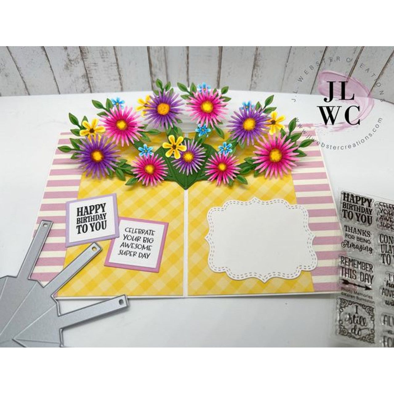 Karen Burniston Photo Memeories Clear Stamps cs008 flowers
