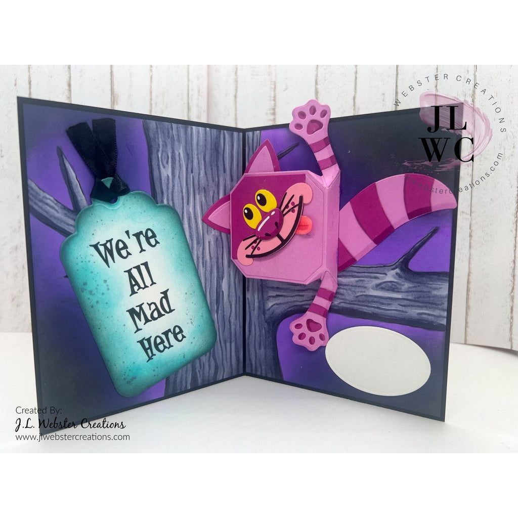 Karen Burniston Playful Pop-up and Dog and Cat Playful Add-ons Die Set cheshire cate