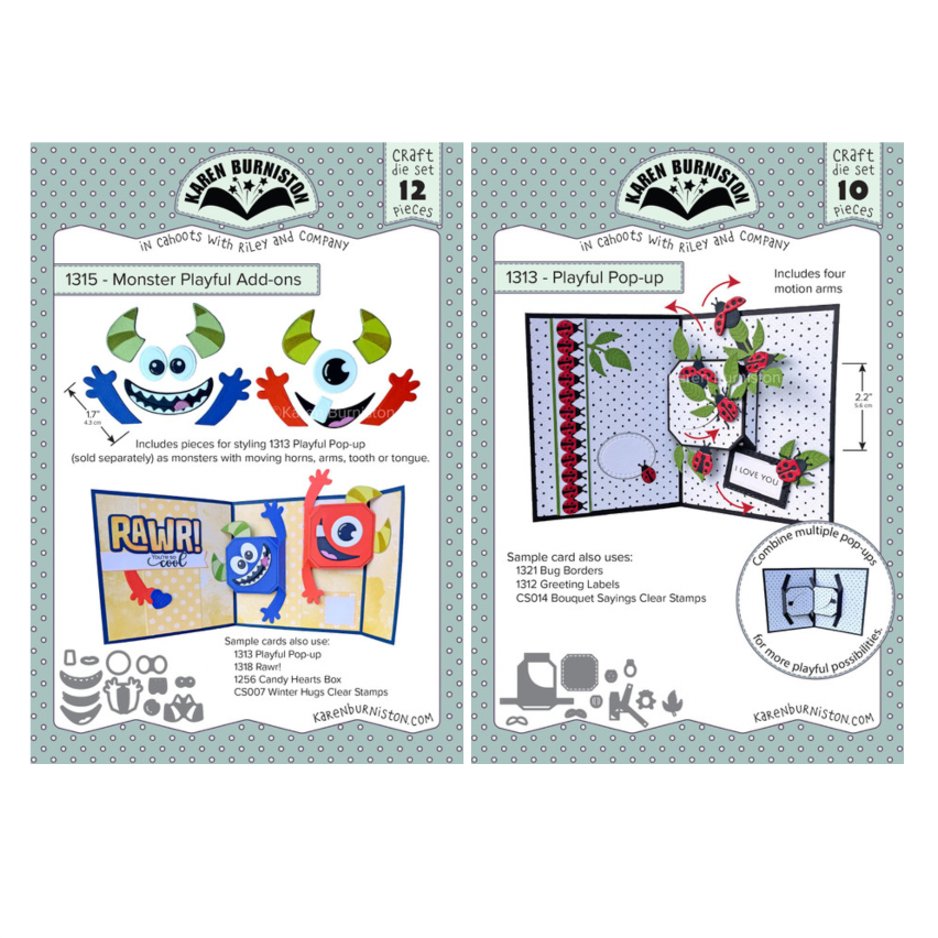 Karen Burniston Playful Pop-up and Monster Playful Add On Die Set