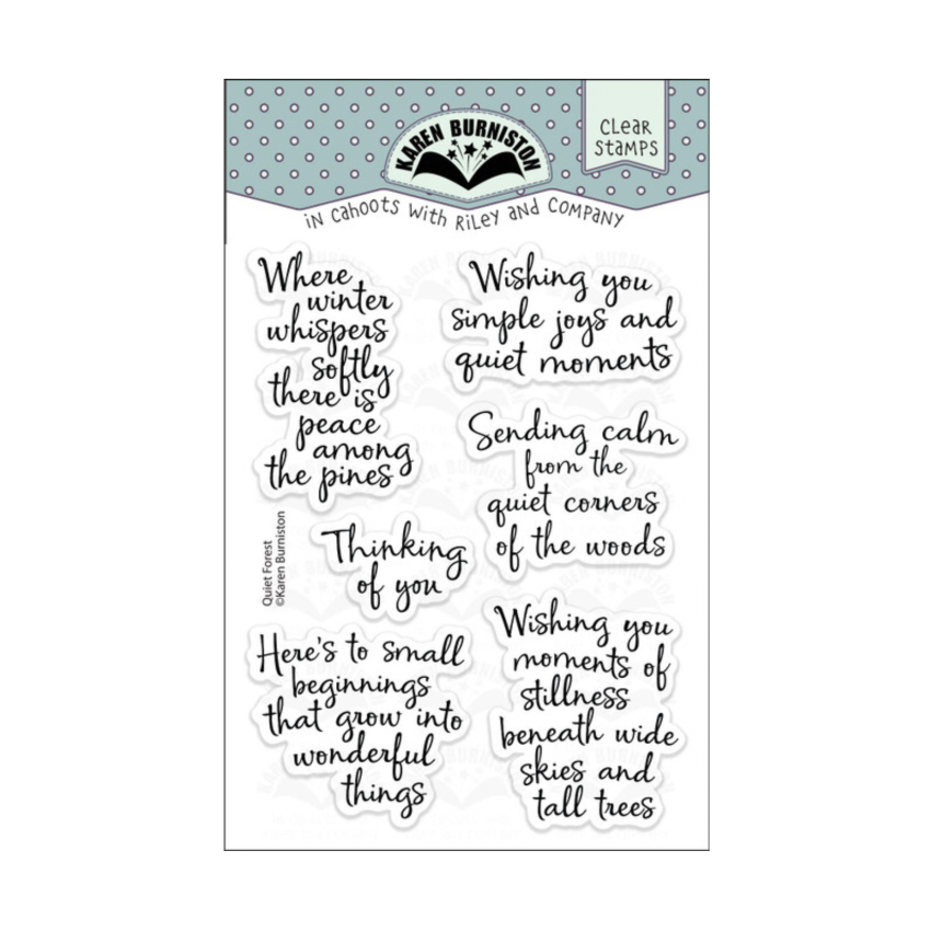 Karen Burniston Quiet Forest Clear Stamps cs029