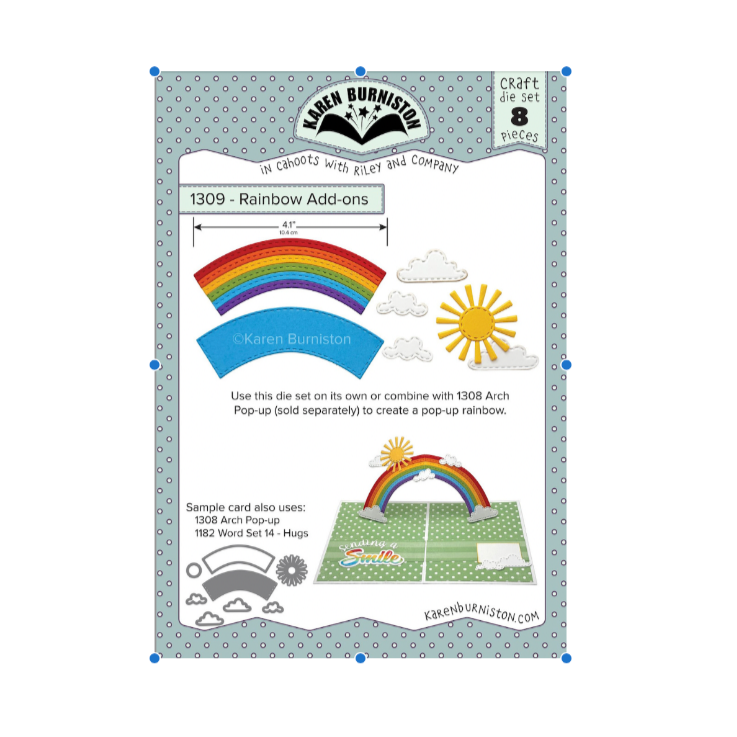 Karen Burniston Rainbow Add On Dies 1309