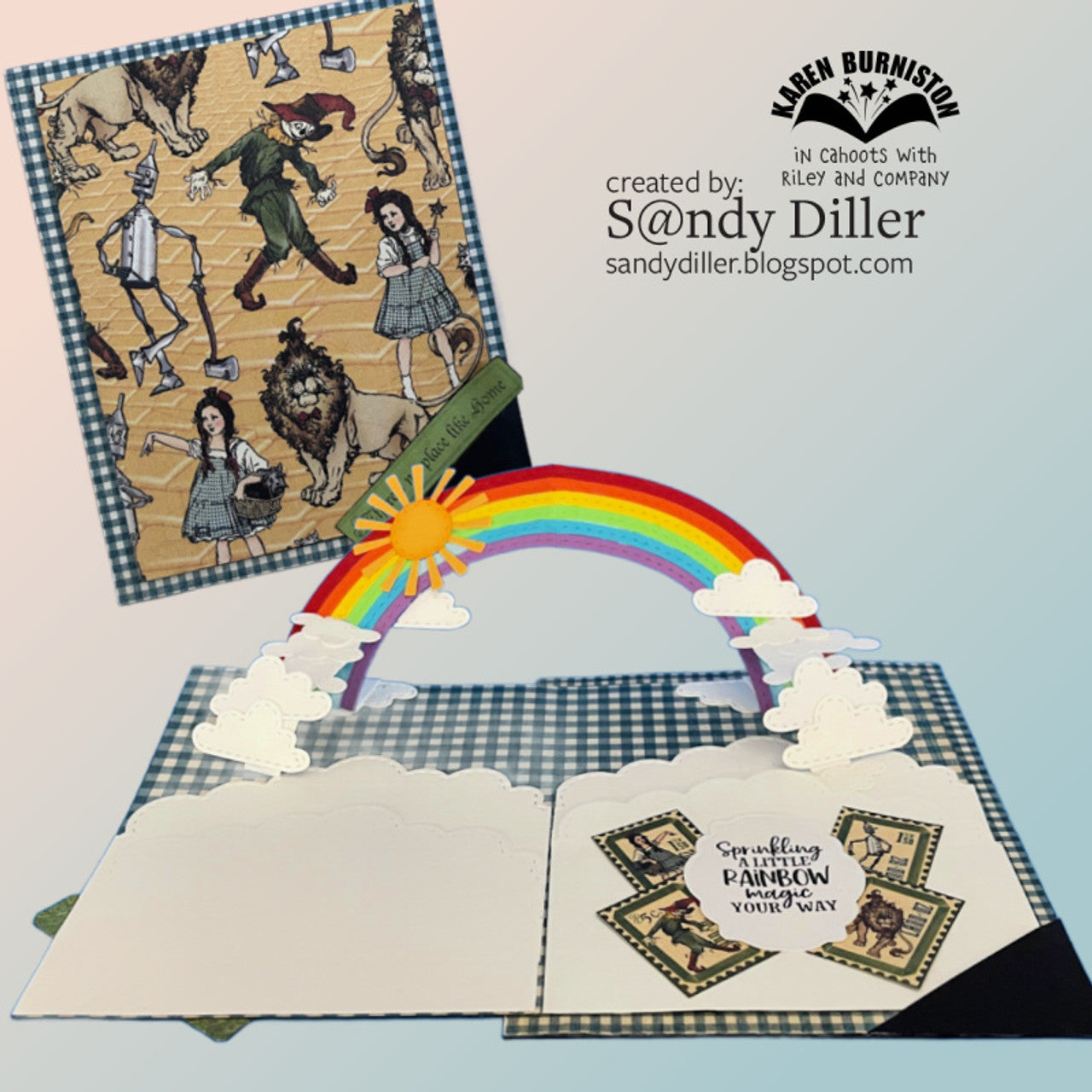 Karen Burniston Rainbow Greetings Clear Stamps cs016 lion
