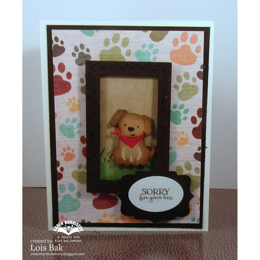 Karen Burniston Rainbow Greetings Clear Stamps cs016 paw prints