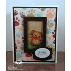 Karen Burniston Rainbow Greetings Clear Stamps cs016 paw prints