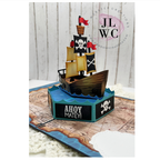 Karen Burniston Sea Stage Add On Dies 1334 pirate ship