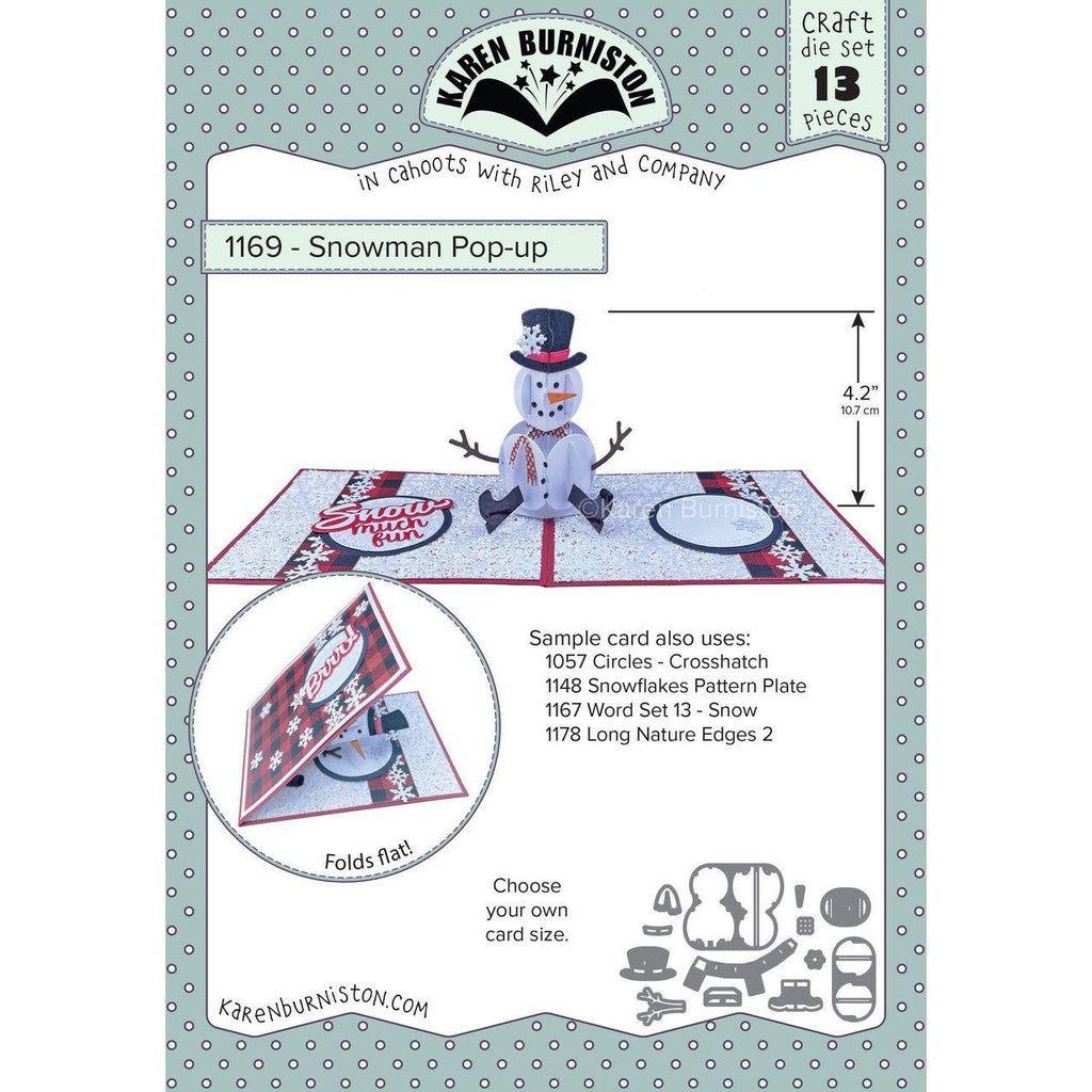 Karen Burniston Snowman Pop Up Dies 1169
