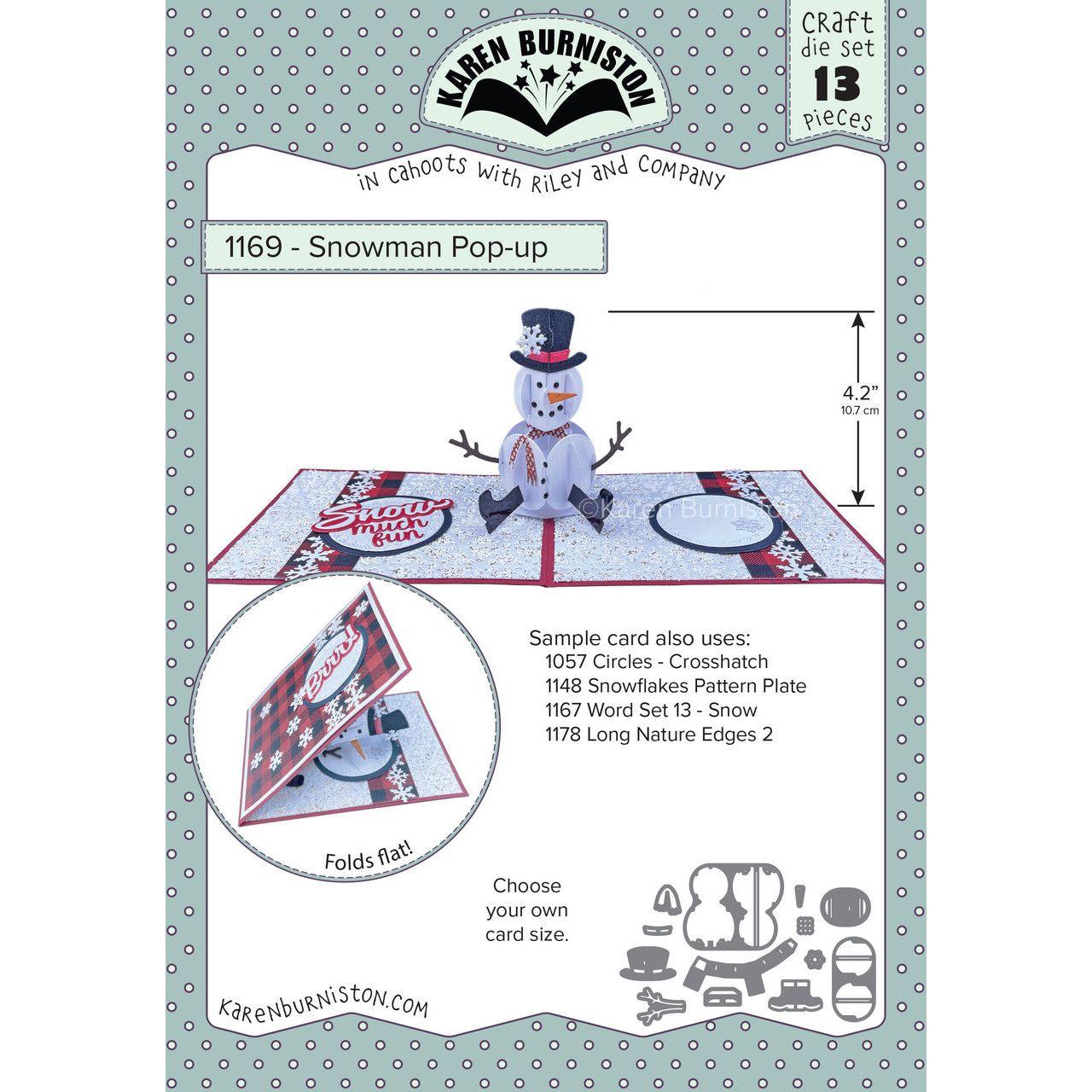 Karen Burniston Snowman Pop Up Dies 1169