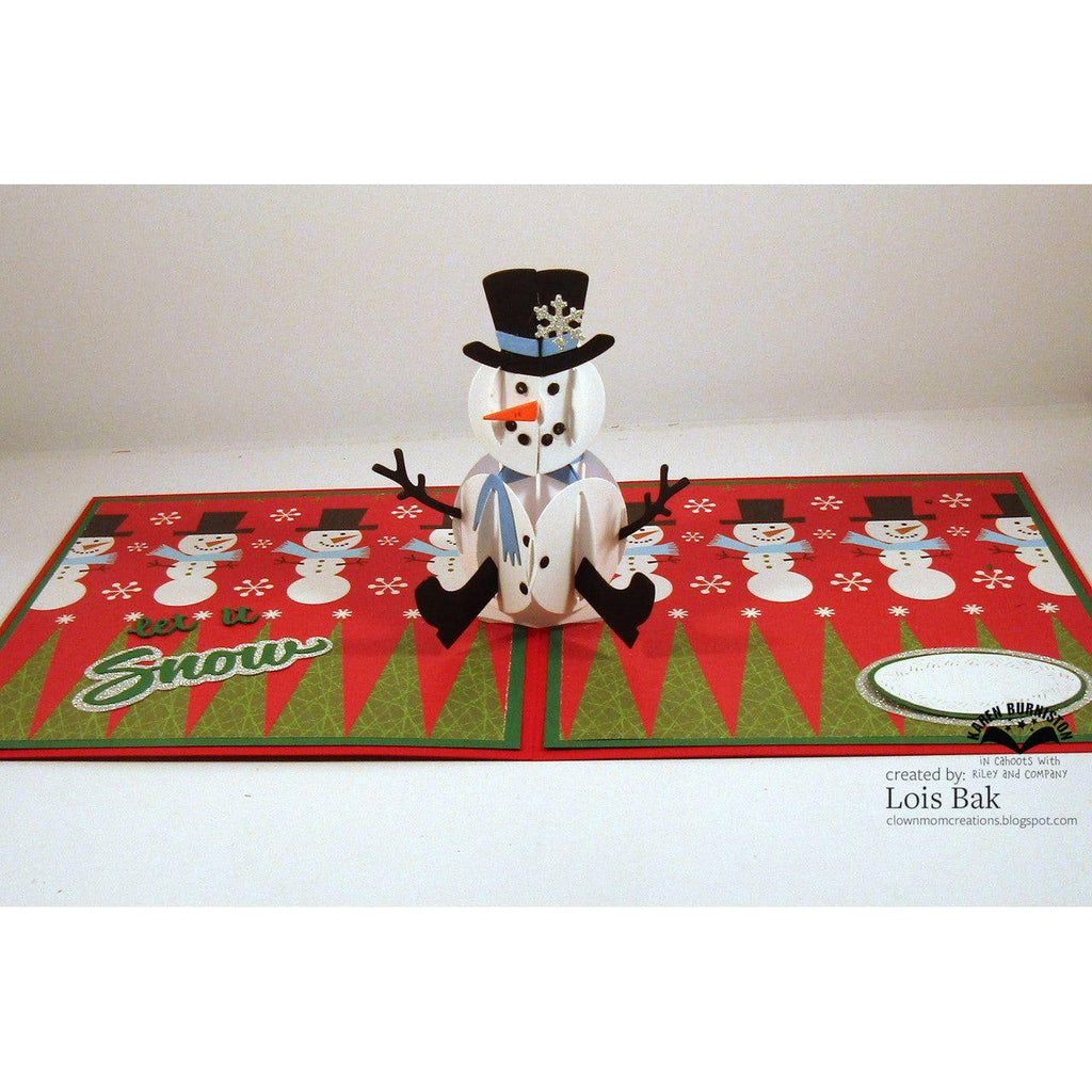 Karen Burniston Snowman Pop Up Dies 1169 cute hat