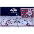 Karen Burniston Snowman Pop Up Dies 1169 snowflakes