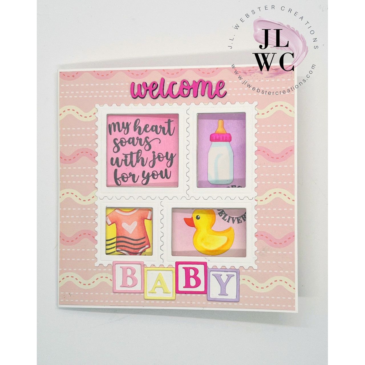 Karen Burniston Special Delivery Clear Stamps cs009 new baby