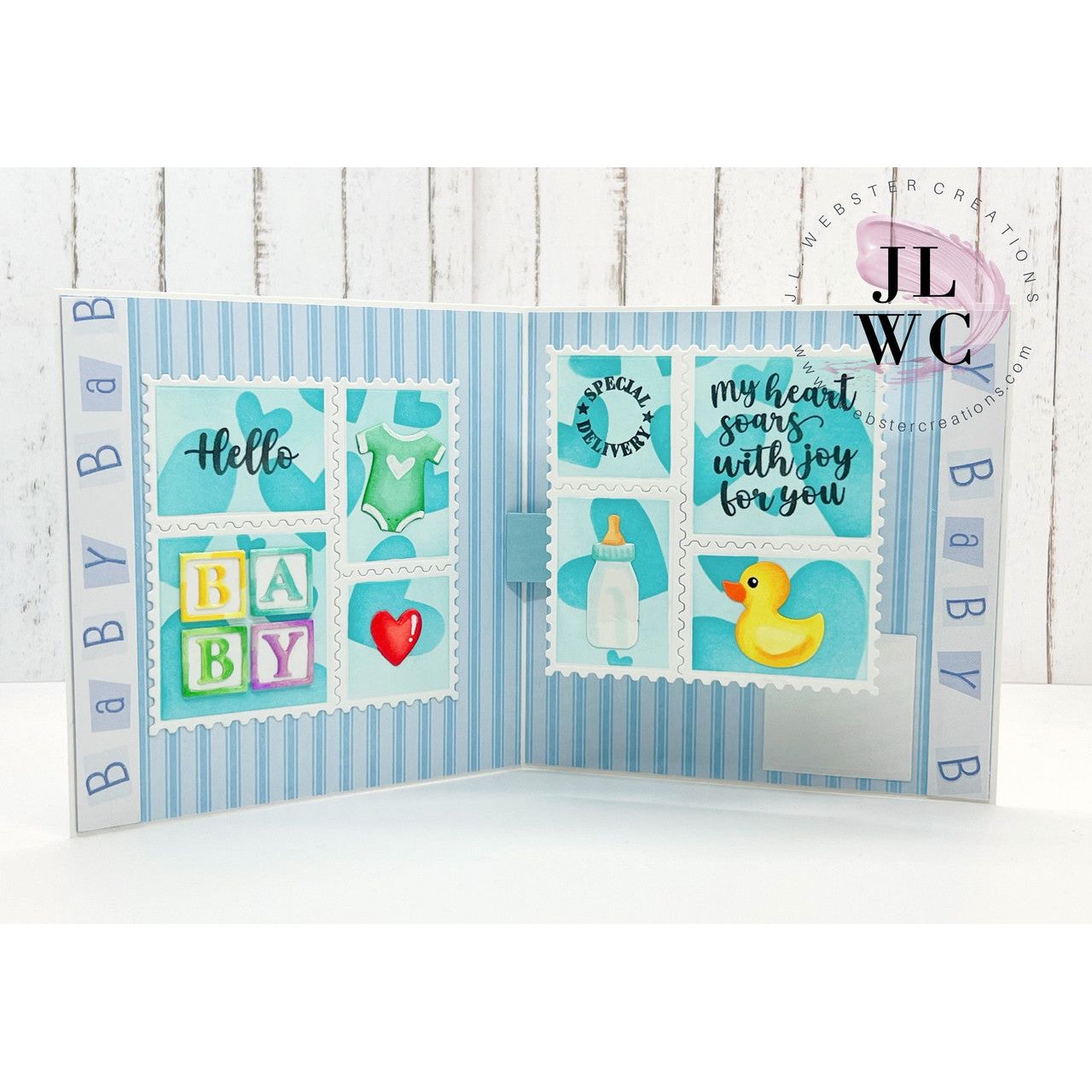 Karen Burniston Special Delivery Clear Stamps cs009 onesie