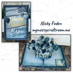Karen Burniston Stage Pop Up Dies 1332 blue balloons