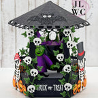 Karen Burniston Stage Pop Up and Gazebo Stage Add-ons Die Set halloween card
