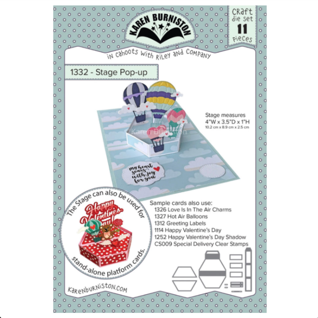 Karen Burniston Stage Pop Up and Gazebo Stage Add-ons Die Set product image 1