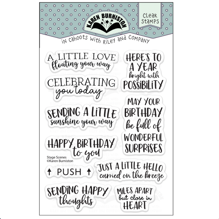 Karen Burniston Stage Scenes Clear Stamps cs034