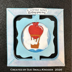 Karen Burniston Stage Scenes Clear Stamps cs034 heart hot air balloon