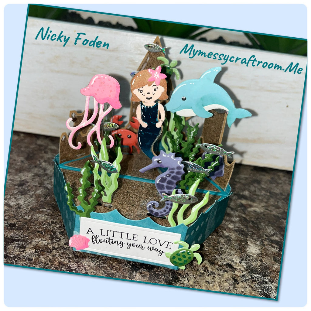Karen Burniston Stage Scenes Clear Stamps cs034 mermaid