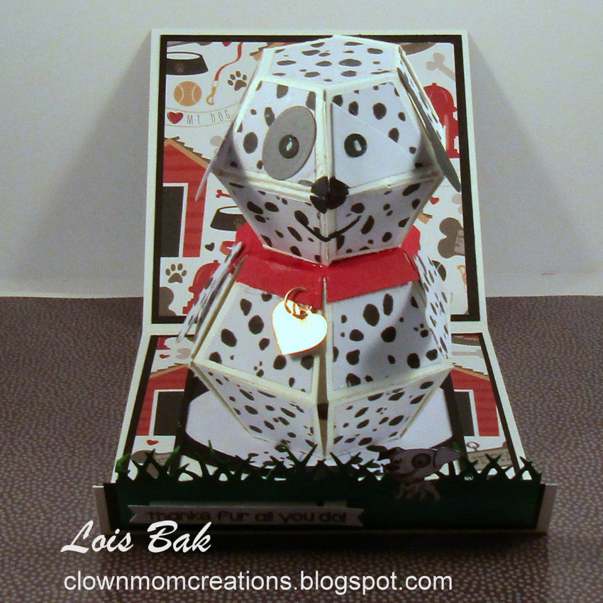 Karen Burniston Surprise Ball Pop Up and Surprise Ball Access Tabs Set dalmation