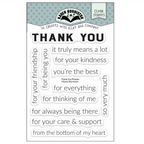 Karen Burniston Thank You Phrases Clear Stamps cs031