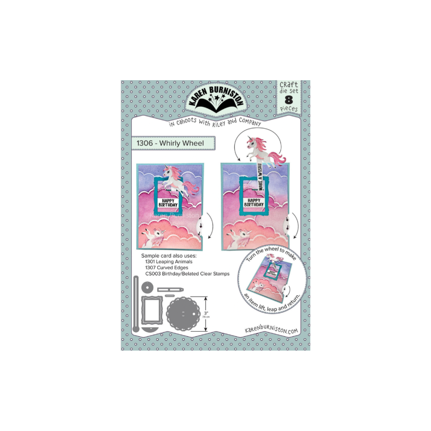 Karen Burniston Whirly Wheel Stamp and Die Set product image 1