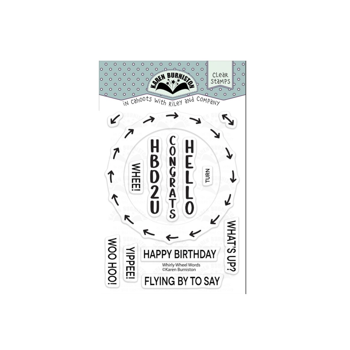 Karen Burniston Whirly Wheel Stamp and Die Set product image 2