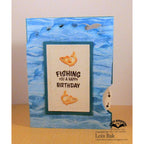 Karen Burniston Whirly Wheel Words Clear Stamps cs018 fishing