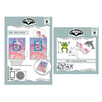 Karen Burniston Whirly Wheel and Leaping Animals Die Set
