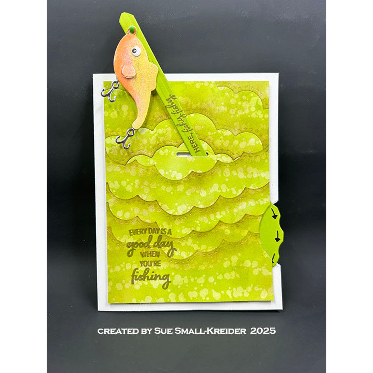 Karen Burniston Whirly Wheel and Leaping Animals Die Set fish