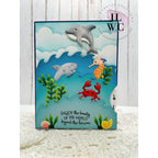 Karen Burniston Whirly Wheel and Leaping Animals Die Set sea life