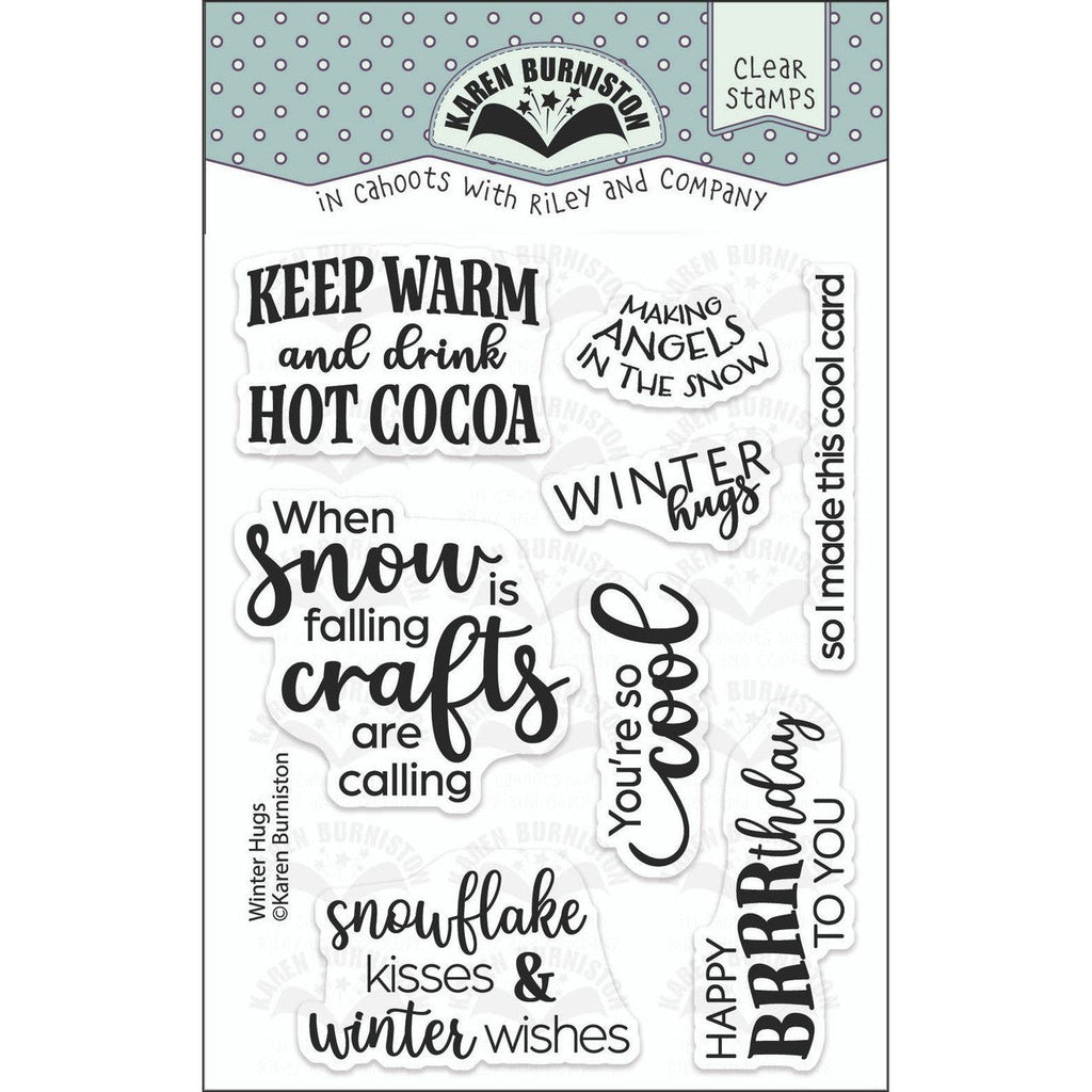 Karen Burniston Winter Hugs Clear Stamps cs007