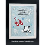 Karen Burniston Winter Hugs Clear Stamps cs007 ice skates