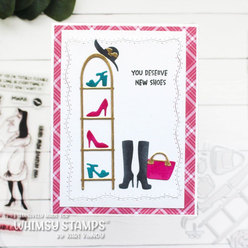 Whimsy Stamps Fashion Accessories Dies wsd263 shoe rack
