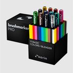 Karin BRUSHMARKER PRO 11 COLORS PLUS BLENDER Set 27c1n