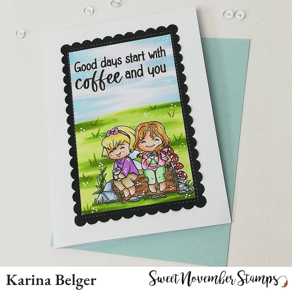 Sweet November Stamps Coffwees Clear Stamp Set sns-fa-cw-23 Karina